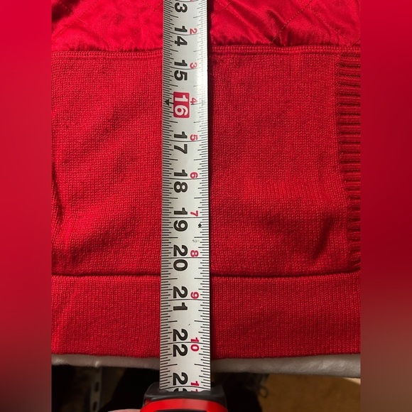 Bloomingdale’s Vintage Hoodie Sweater Red Silk Cashmere Women’s M - Picture 8 of 11